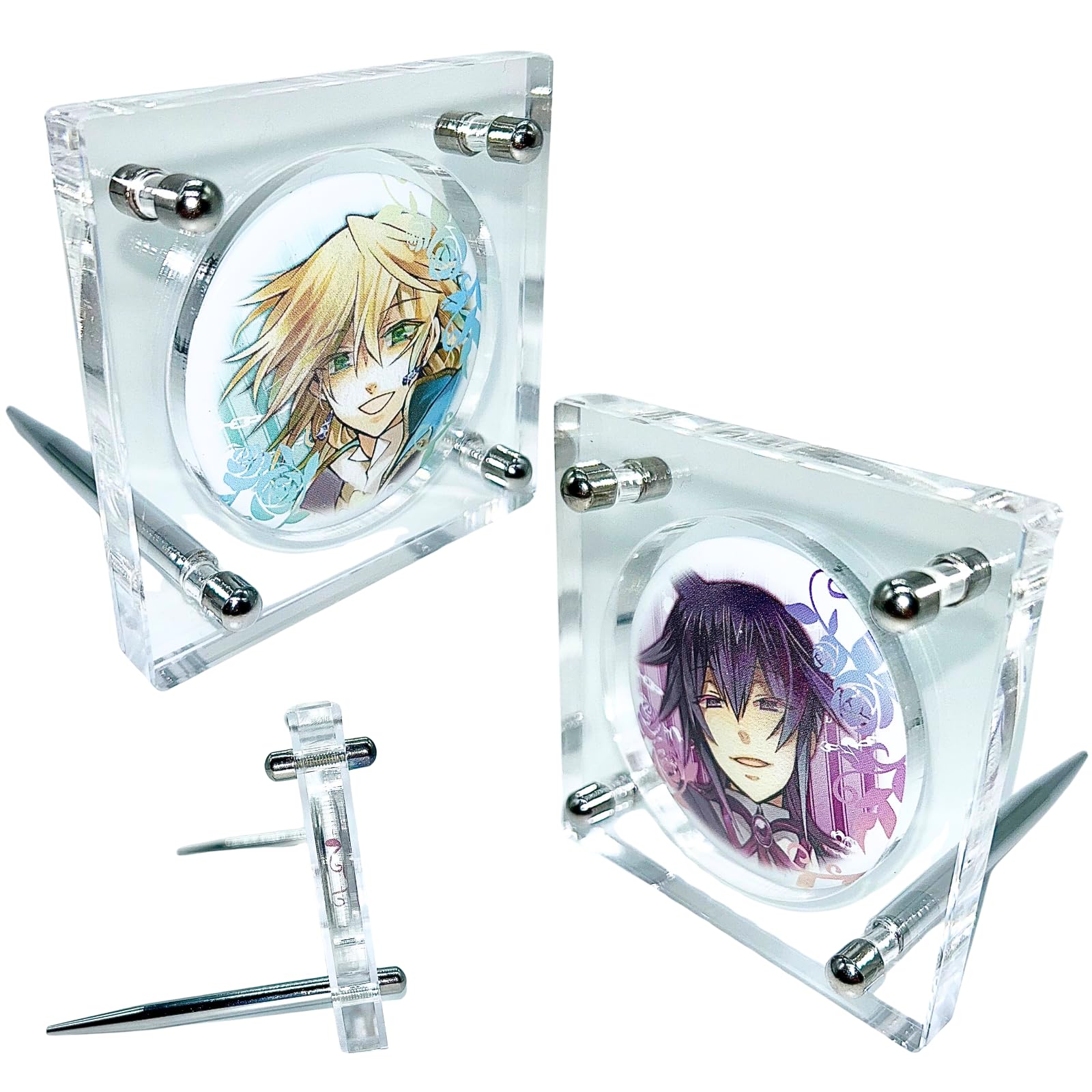 け*ん様 アニメグッズ 缶バッジ アクリルなど 大量 セット まとめ売り Amazon｜アクリル本舗 缶バッジ ディスプレイスタンド 棚 収納